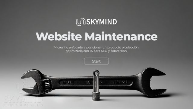 Skymind Mantenimiento web inteligente con IA
